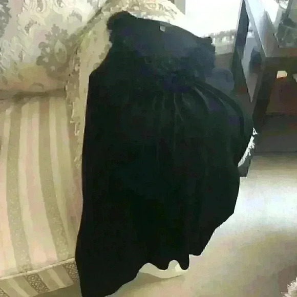 Soma Intimate Nightie Floral Applicate Lounge Comfort Black - Picture 5 of 8